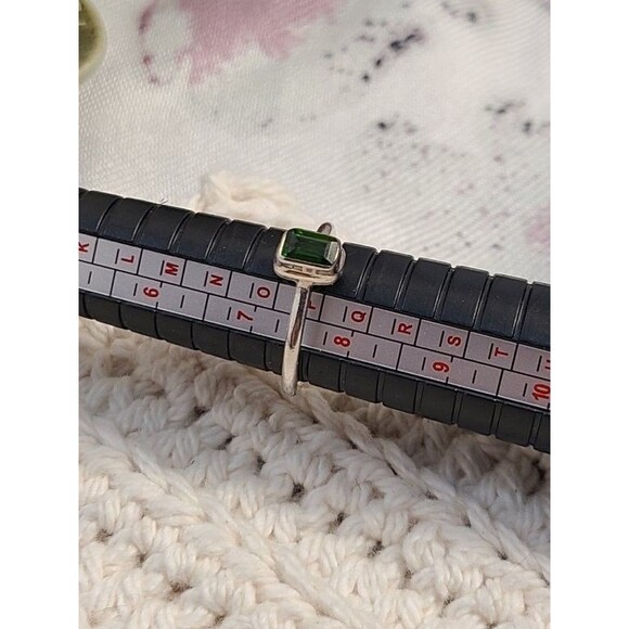 Chrome Diopside Ring – Sterling Silver 925, Emerald Green Gemstone, Size 7.5 - Picture 6 of 7